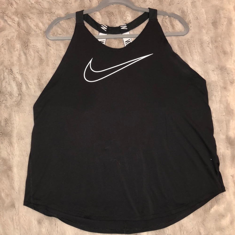 Nike black and white athletic top